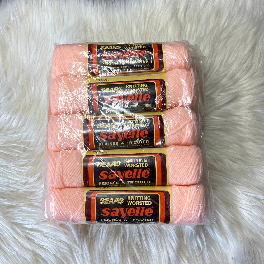 Lot of 10 Sears Sayelle Yarn